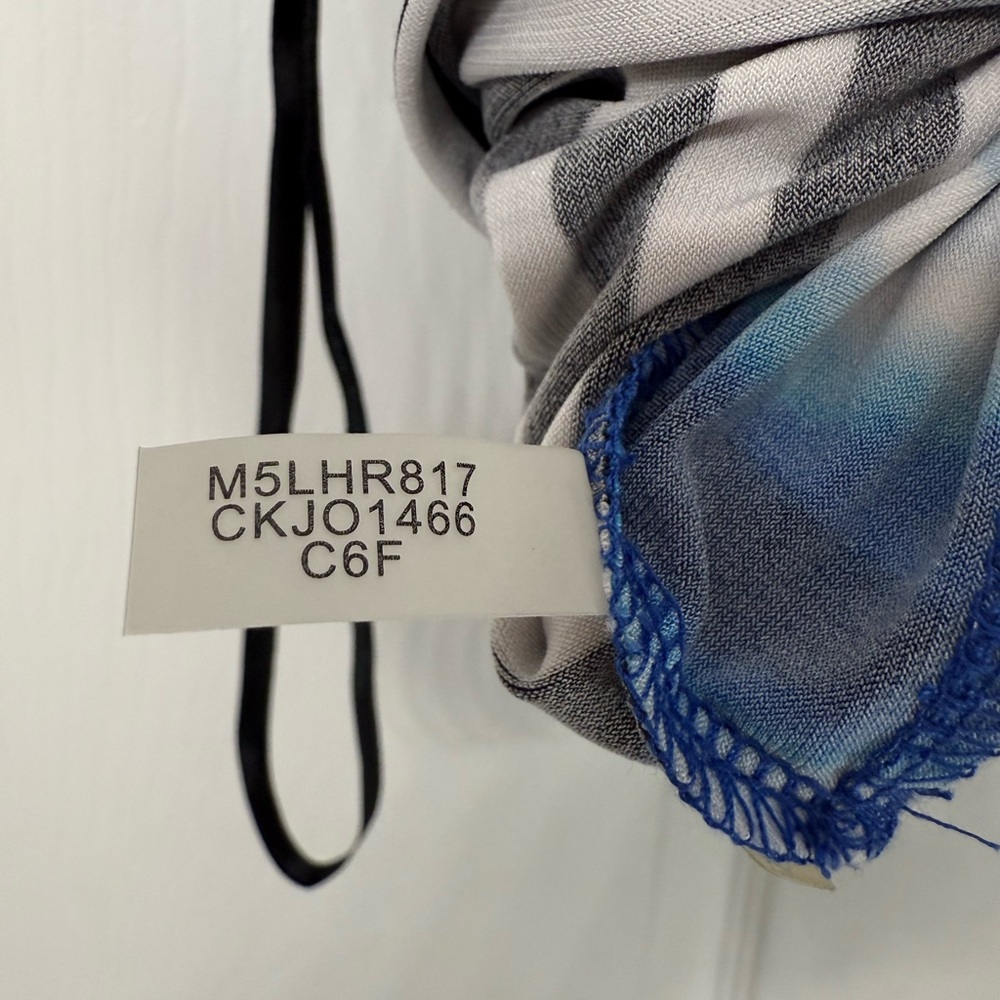 Calvin Klein Black White Graphic Tank Top Women’s Size M Asymmetrical - Picture 4 of 4